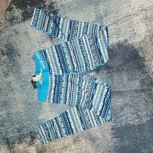 Nike Pro Dri-Fit Multi-Color Blue Leggings - Medium